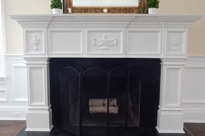 Custom fireplace design Long Island